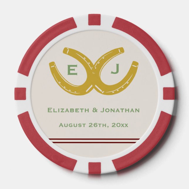 Western Horseshoes Poker Chips (Front)