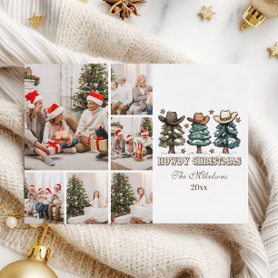  Western Howdy Christmas 6 photo Holiday Card