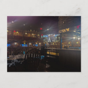 Western Interior Rustic Dining Room Postcard