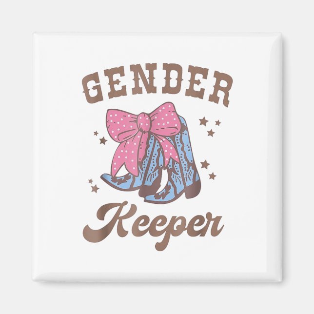 Western Keeper Of The Gender Cowboy Boots Gender R Magnet (Front)