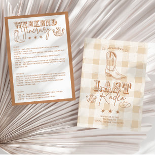 Western Last Rodeo Bachelorette Party Invitation