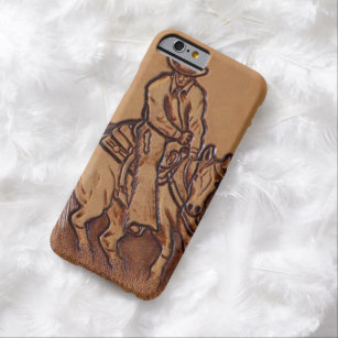Western leather horseback Riding Rodeo Cowboy Barely There iPhone 6 Case