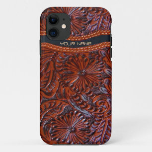 western  leather look iphone 5 case