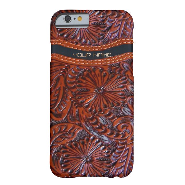 western leather look iPhone 6 case (Back)