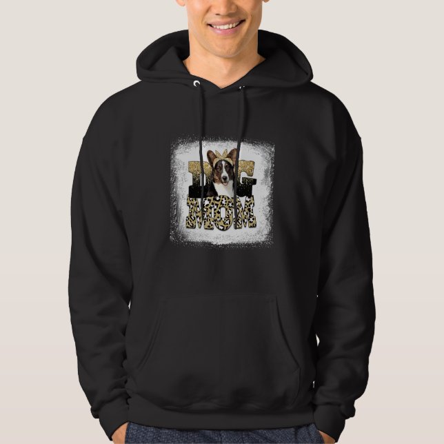 Western Leopard Cardigan Welsh Corgi Mum Mother's  Hoodie (Front)