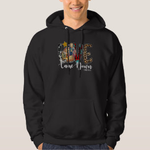 Western Leopard Cowhide Love Came Down Hoodie
