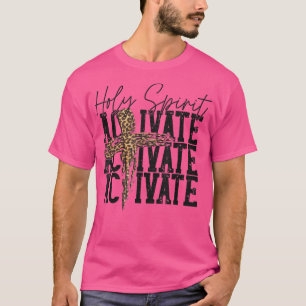 Western Leopard Holy spirit activate Jesus Cross C T-Shirt