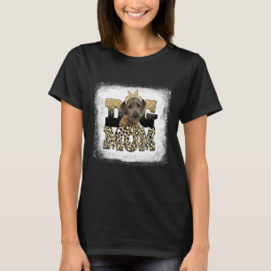 Western Leopard Irish Wolfhound Mum Mother's Day T-Shirt