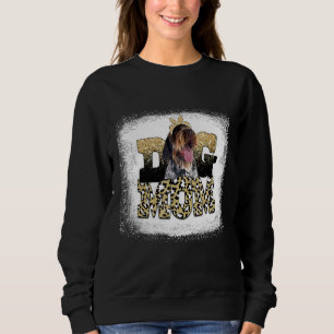 Western Leopard Wirehaired Pointing Griffon Mum Mo Sweatshirt