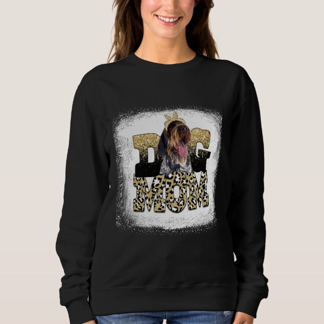 Western Leopard Wirehaired Pointing Griffon Mum Mo Sweatshirt (Front)