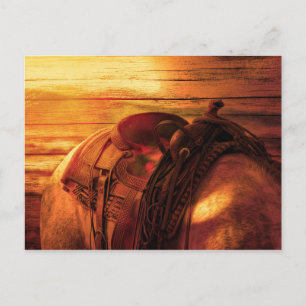 Western life postcard