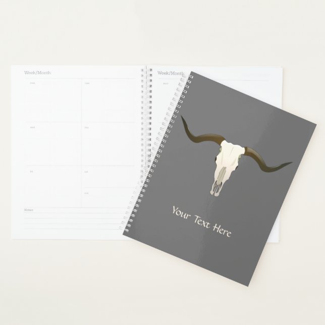 Western Longhorn Custom Planner (Display)