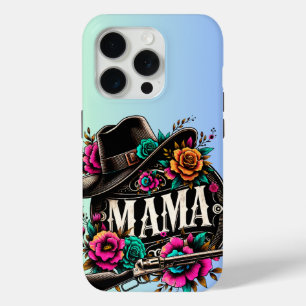 Western "Mama” Cowgirl Hat & Boots Mother’s  iPhone 15 Pro Case