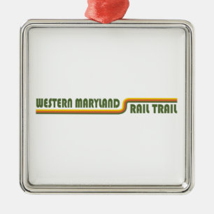 Western Maryland Rail Trail Metal Tree Decoration
