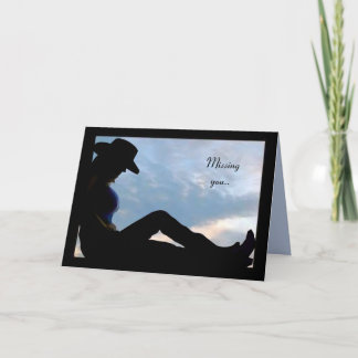 Western Missing you.. Card