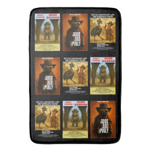 Western Movie Poster Parody Bath Mat