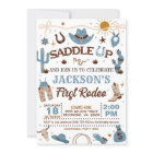 Western My First Rodeo Birthday Boy (Blue)