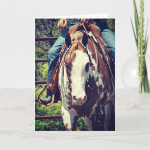 Western Paint Horse, Thank You Card