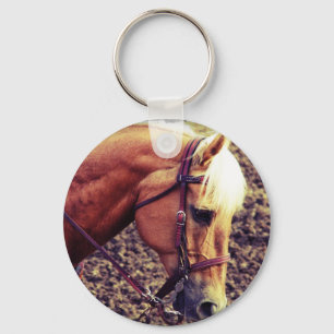 Western Palomino Key Ring