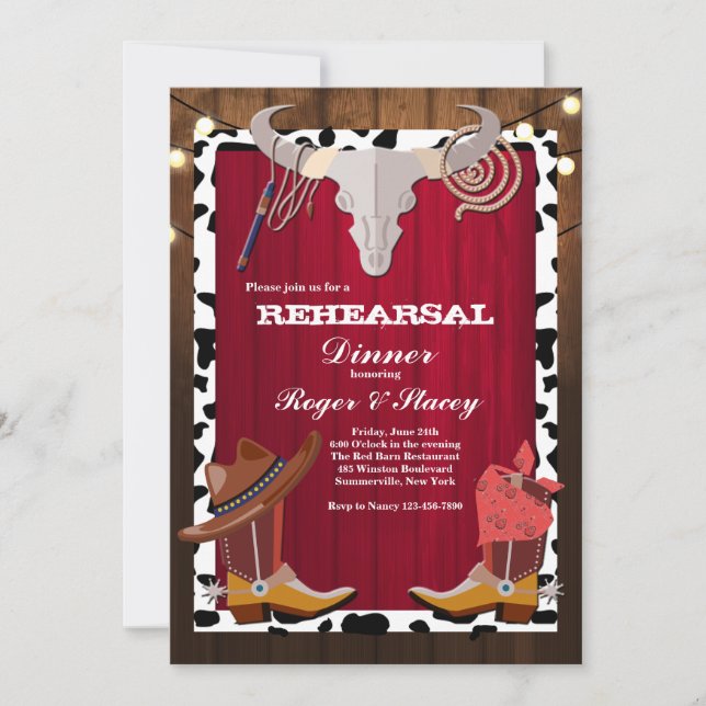 Western Party Invitation (Front)