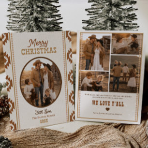 Western Photo Christmas Card Printed or Digital