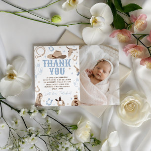 Western Photo Thank You Card