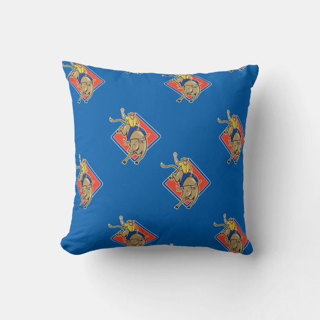 Western  Pillow Bull Rider (Front)