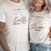 Western Pink or Blue Mama Loves You Gender Reveal