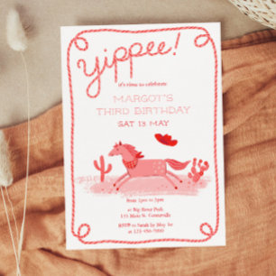 Western Pony Birthday Invitation