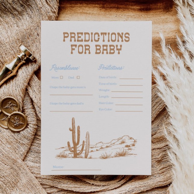 Western Predictions for Baby Card (Creator Uploaded)