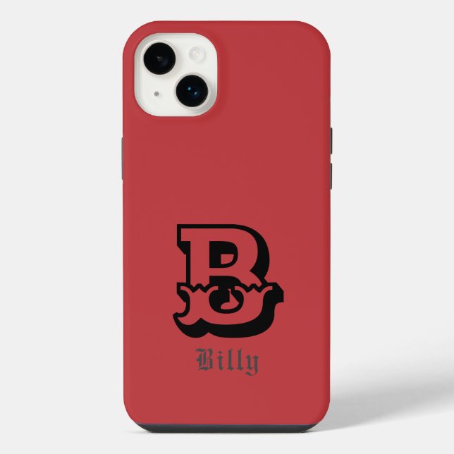 Western pride Personalised Monogram iPhone Case (Back)