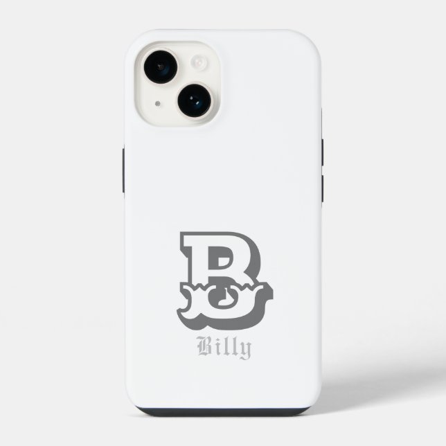 Western pride Personalised Monogram iPhone Case (Back)
