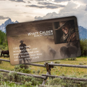 Western Professional Rancher Business Card