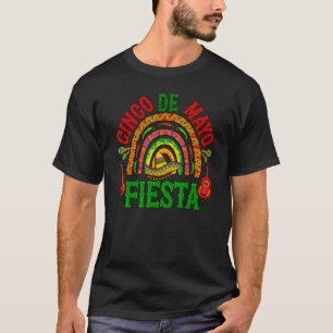Western Rainbow Cinco De Mayo Fiesta Mexican Hat G T-Shirt