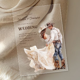 Western Ranch Wedding Invitation