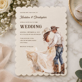 Western Ranch Wedding Invitation