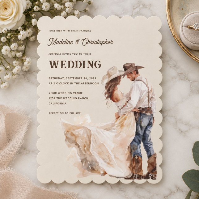 Western Ranch Wedding Invitation (Creator Uploaded)