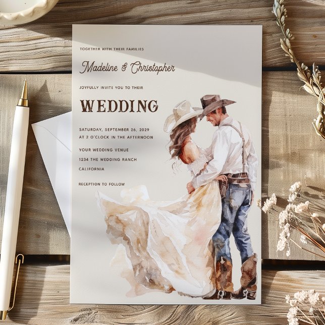 Western Ranch Wedding Invitation (Creator Uploaded)
