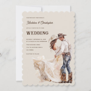 Western Ranch Wedding Invitation