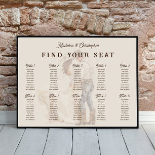Western Ranch Wedding Seating Chart