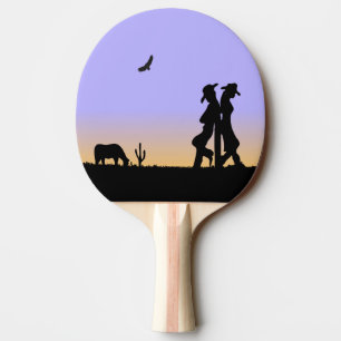 Western Range Dusk Ping Pong Paddle