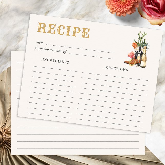 Western Recipe Card (Western Recipe Card by Painted Paperie
)