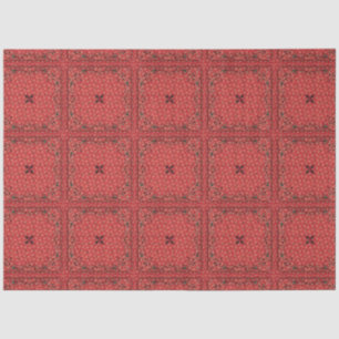 Western Red Bandanna Decoupage Tissue Paper