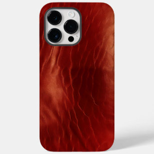 Western Red Cowhide Case-Mate iPhone 14 Pro Max Case