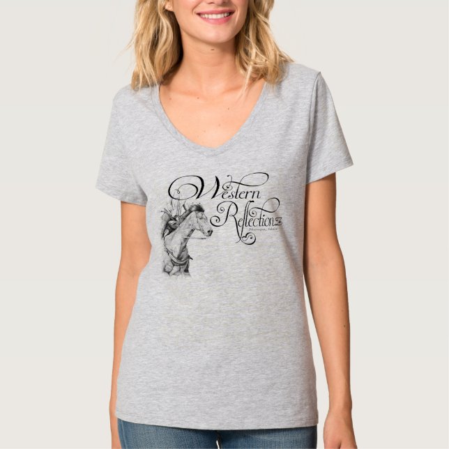 Western Reflectionz (Barrel Racer) T-Shirt (Front)