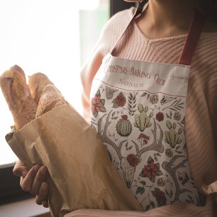Western Reindeer Ranch Christmas Baking Crew Apron