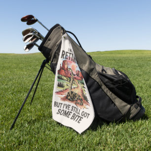 Western Retirement Humour Rattlesnake Bite Golf Towel