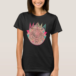 Western Retro Mama Rocker Boho Leopard Tiger T-Shirt