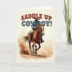 Western Rider Birthday Card