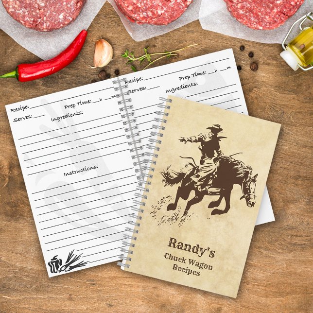 Western Rodeo Cowboy Chuck Wagon Recipes Notebook (Creator Uploaded)
